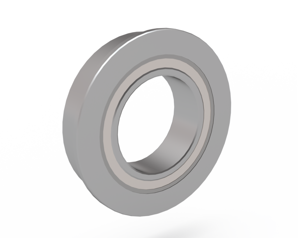 12x21x5mm Flanged Bearing 10 Pack Long Robotics